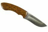 Knife With Miriam Stone Inlays - Handcrafted In Utah #327618-1